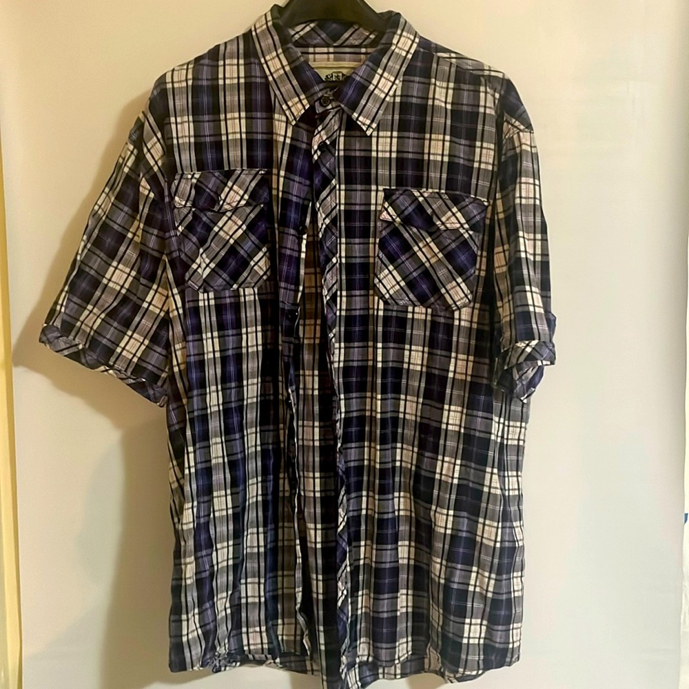 P J  Multi Colored Button Down Shirt